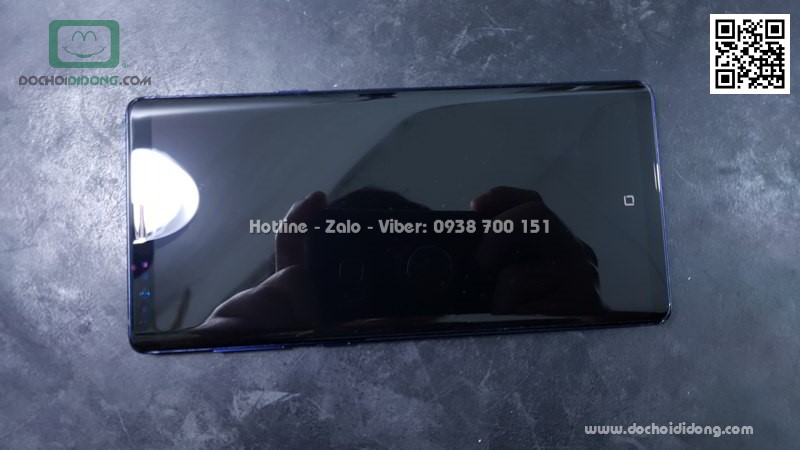 Miếng dán cường lực Samsung Note 9 Zacase trong suốt keo UV cao cấp