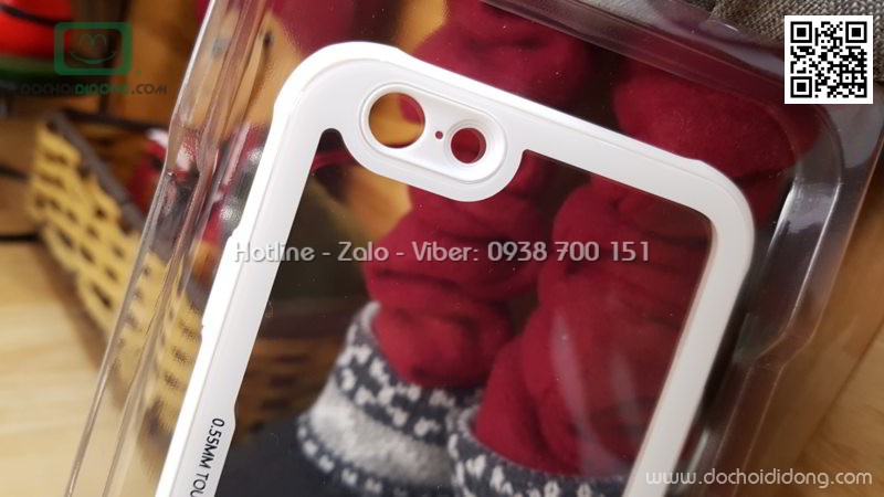 Ốp lưng iPhone 6 6S Likgus lưng kính viền dẻo