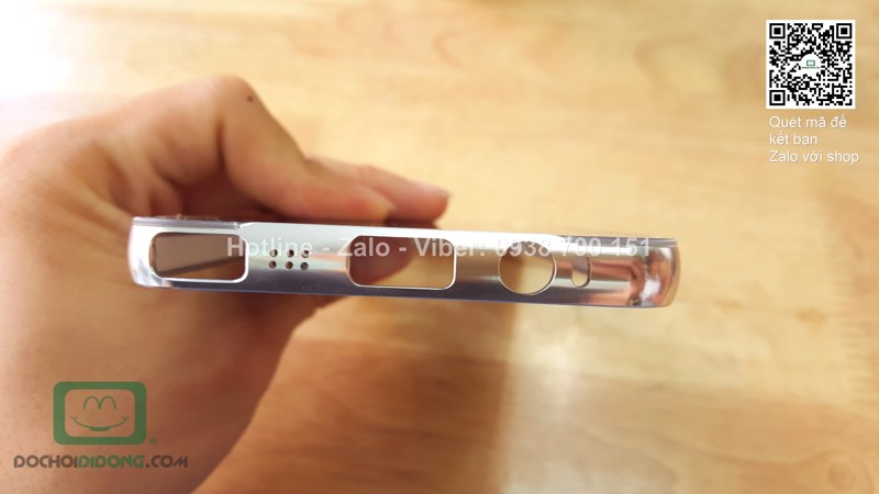 Ốp lưng Samsung Galaxy Note 5 viền nhôm lưng tráng gương
