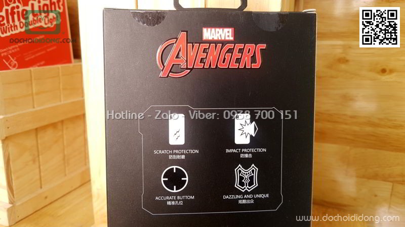 Ốp lưng iPhone X XS Marvel Avengers lưng vải