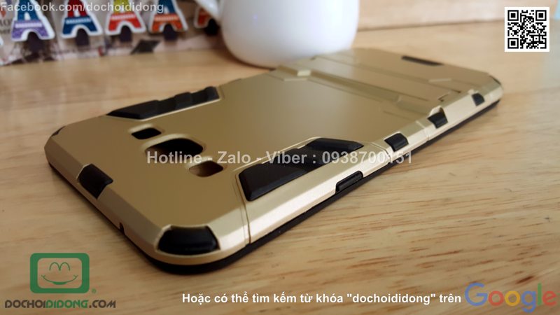 Ốp lưng Samsung Galaxy A8 Iron Man chống sốc có chống lưng