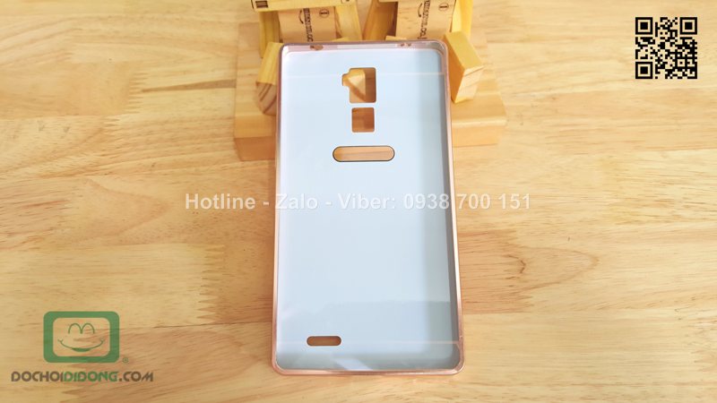 Ốp lưng OPPO R7 Plus viền nhôm lưng tráng gương