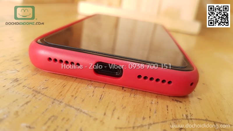 Ốp lưng iPhone X Janesper Hugo lưng vải nhét card