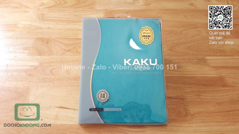 Bao da iPad 2 3 4 Kaku da trơn