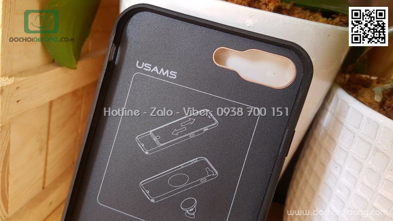 Ốp lưng kiêm sạc dự phòng iPhone 7 8 Plus Usams Zayne Series 3800 mAh