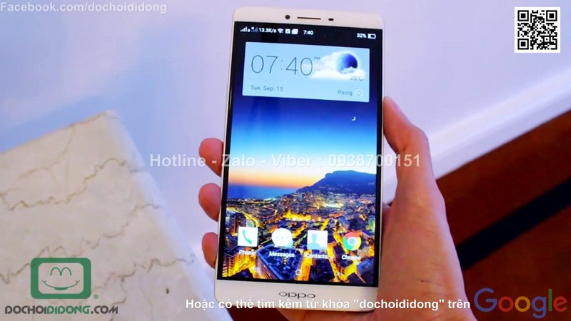 Miếng dán cường lực OPPO R7 Plus KYK full màn hình