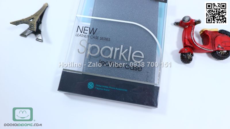 Bao da Asus ZenFone 3 Max ZC520 Nillkin Sparkle