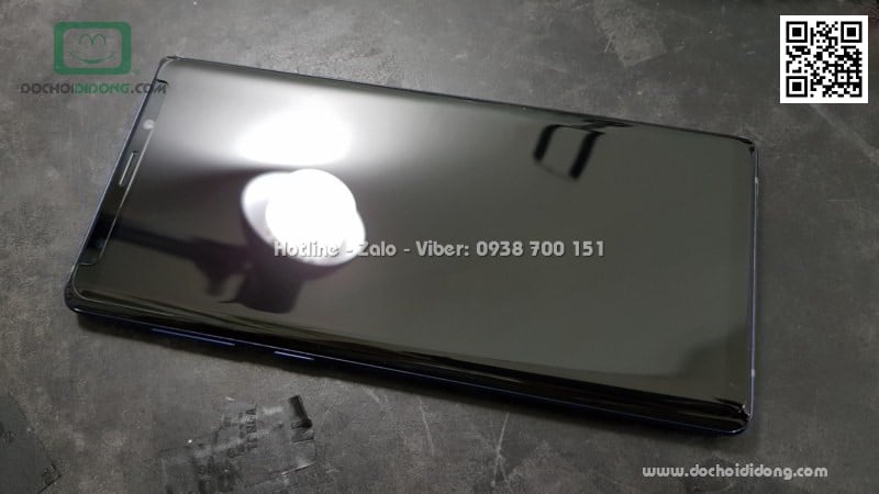 Miếng dán cường lực Samsung Note 9 Zacase trong suốt keo UV cao cấp