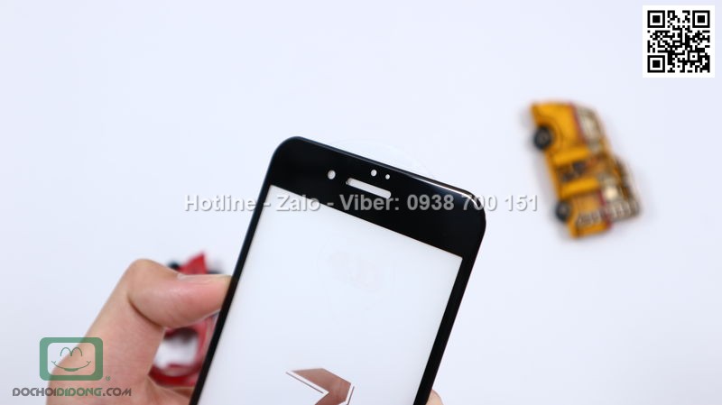 Miếng dán cường lực iPhone 7 Plus Ensida 4D full màn hình 9H