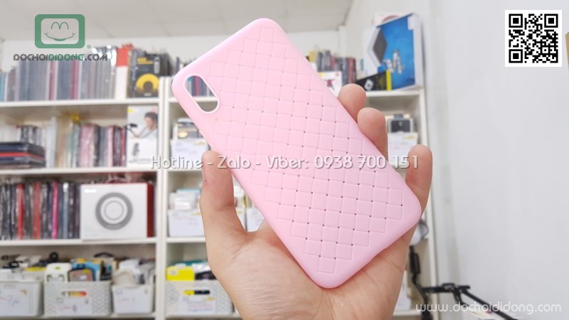 Ốp lưng iPhone X XS Zacase dẻo đan sọc thoát nhiệt