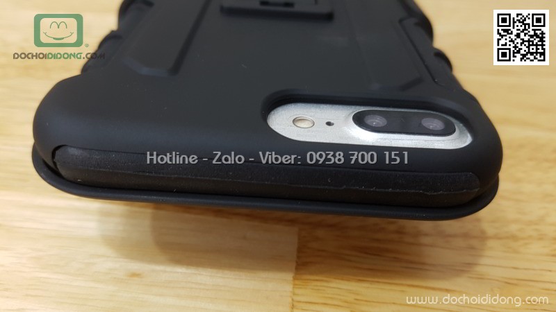 Ốp lưng iPhone 6 6S 7 8 Plus siêu chống sốc kèm đế đeo lưng