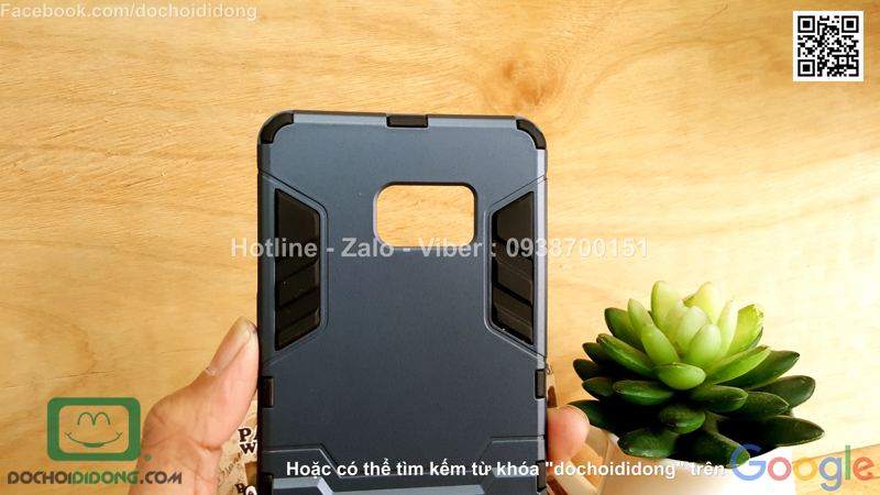 Ốp lưng Samsung Galaxy Note 7 Iron Man chống sốc có chống lưng