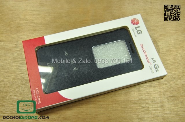 Bao da LG Optimus G2 D802 QuickWindow chính hãng