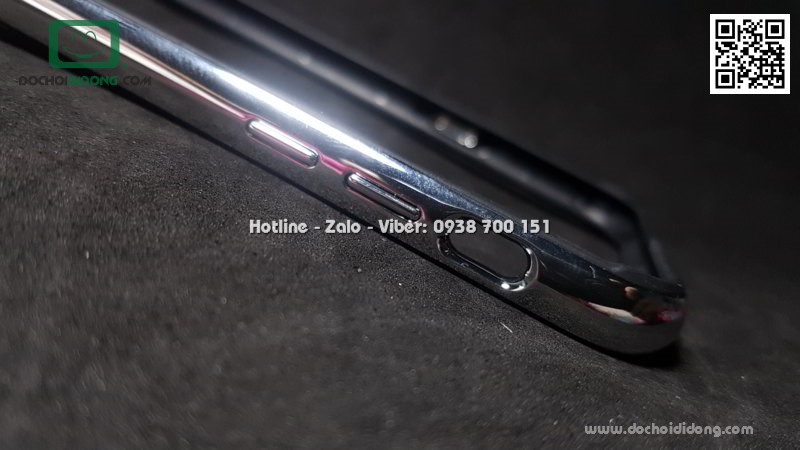 Ốp viền iPhone X XS Totu Design dẻo ánh kim