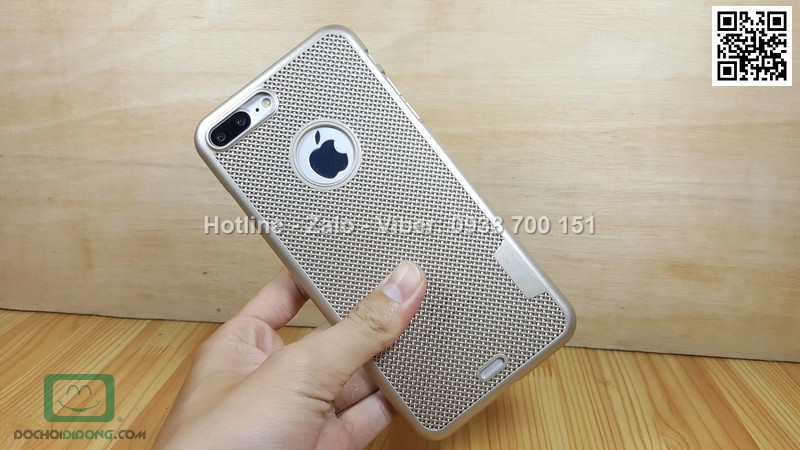 Ốp lưng iPhone 7 Plus Loopee lưng lưới chống nóng