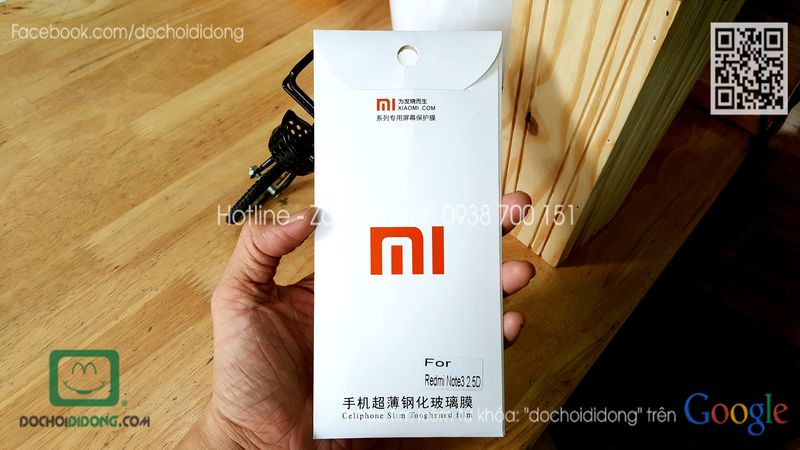 Miếng dán cường lực Xiaomi Redmi Note 3 9H