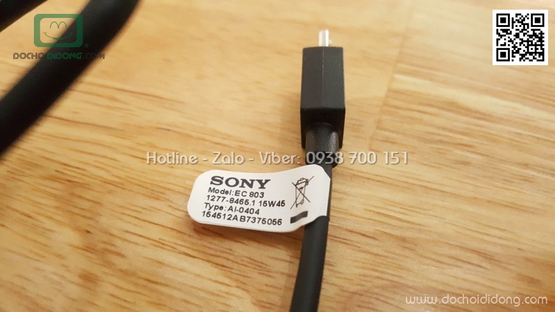 Cáp sạc Sony EC803 chính hãng đầu microUSB