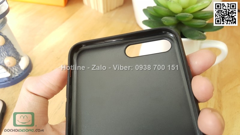 Ốp lưng iPhone 7 Plus Meephone Metal bọc da