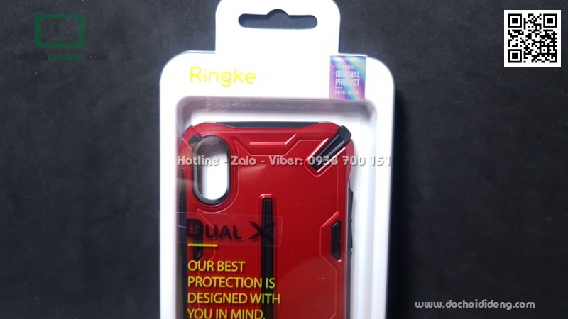Ốp lưng iPhone X XS Ringke Dual X chống sốc