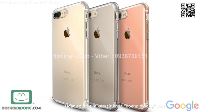 Ốp lưng iPhone 7 Plus Ringke dẻo trong siêu mỏng