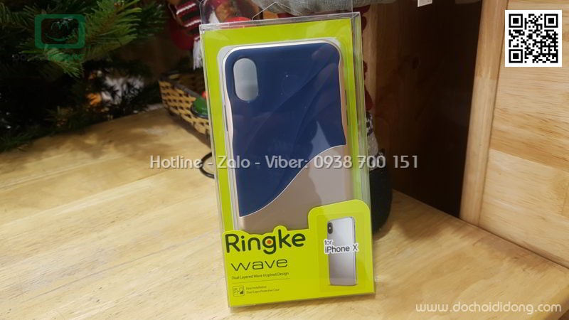 Ốp lưng iPhone X Ringke Wave