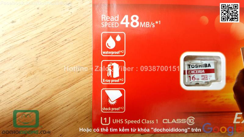 Thẻ nhớ Micro SD Toshiba 16GB