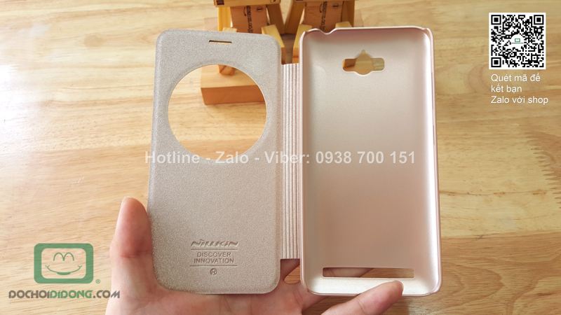 Bao da Asus Zenfone Max Nillkin Sparkle