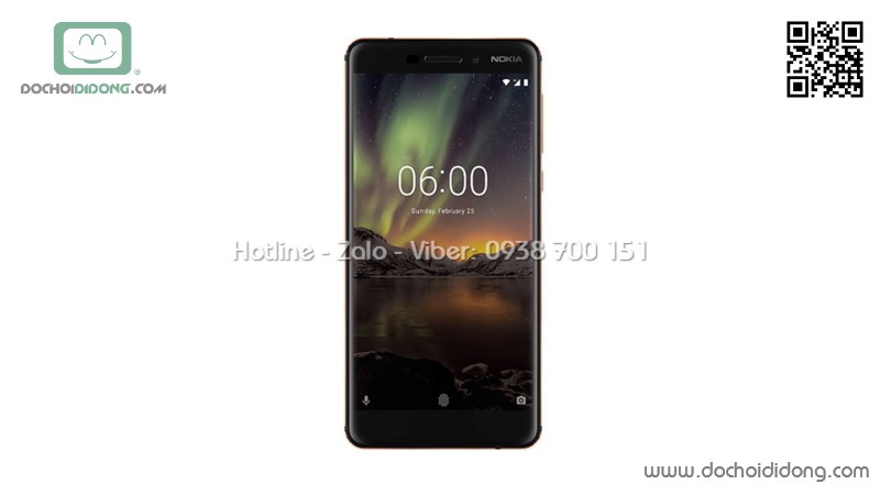 Ốp lưng Nokia 6 2018 dẻo vân vải bố