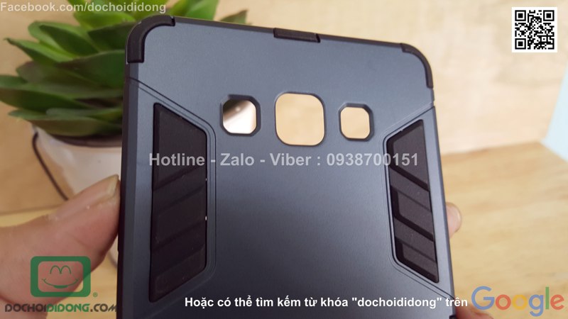 Ốp lưng Samsung Galaxy A7 Iron Man chống sốc có chống lưng