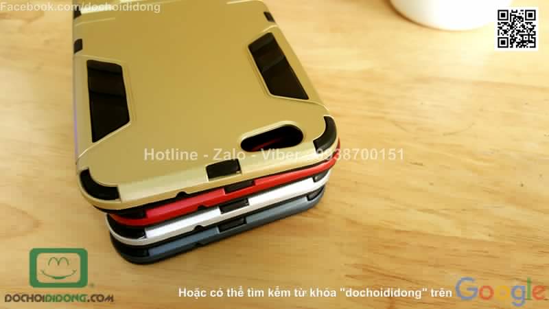 Ốp lưng Oppo F1s Iron Man chống sốc có chống lưng
