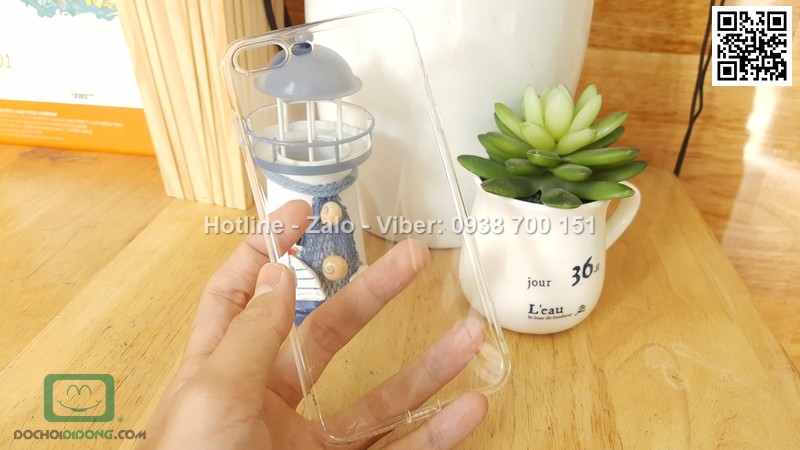 Ốp lưng iPhone 8 Plus Ou dẻo trong siêu mỏng