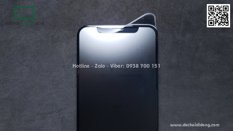 Miếng dán cường lực nhám chống vân tay iPhone X XS Benks V Pro full màn hình