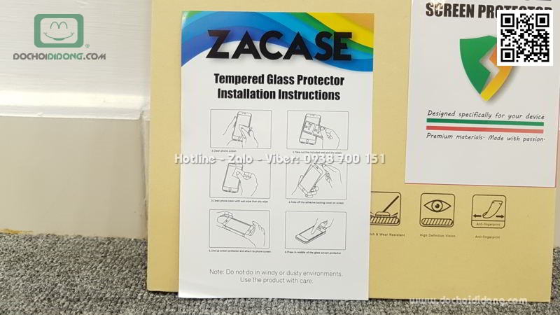 Miếng dán cường lực full màn hình Samsung Galaxy Tab S4 10.5 inch S-Pen T835 Zacase Tablet Premium