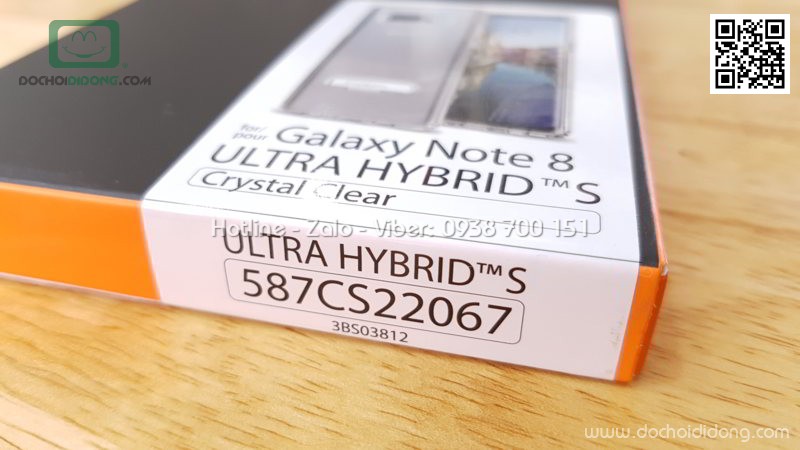 Ốp lưng Samsung Note 8 Spigen Ultra Hybrid có chống lưng