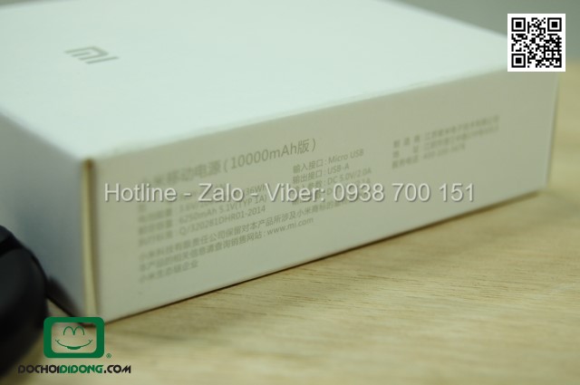 Sạc dự phòng Xiaomi 10000mah chính hãng 2015