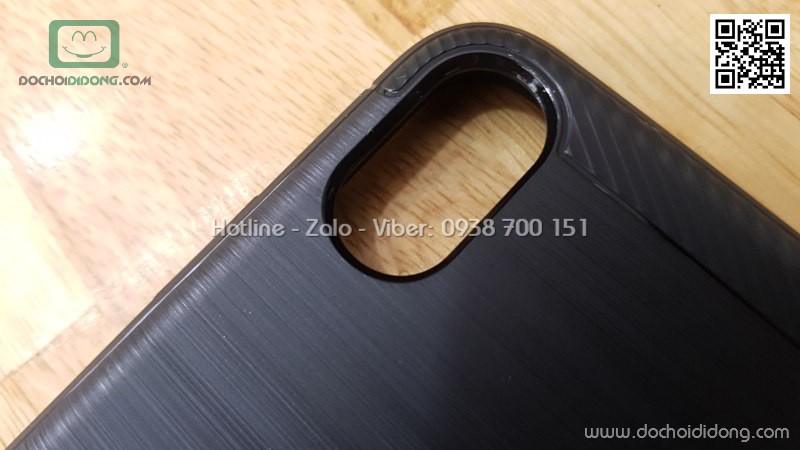 Ốp lưng iPhone X Ringke Onyx vân kim loại