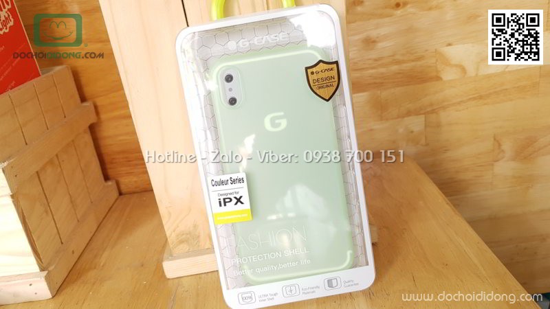 Ốp lưng iPhone X G-Case Couleur Series dẻo siêu mỏng