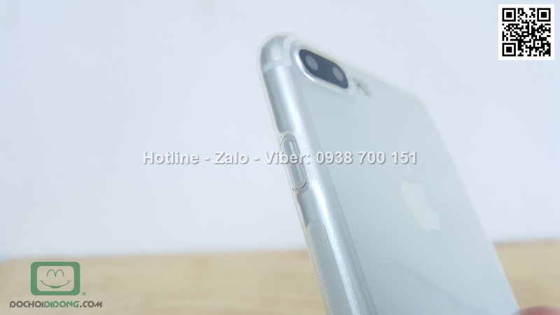 Ốp lưng iPhone 8 Plus Ou dẻo trong siêu mỏng