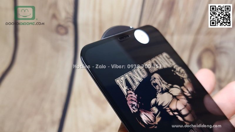Dán cường lực iPhone X XS KingKong hộp sắt chính hãng