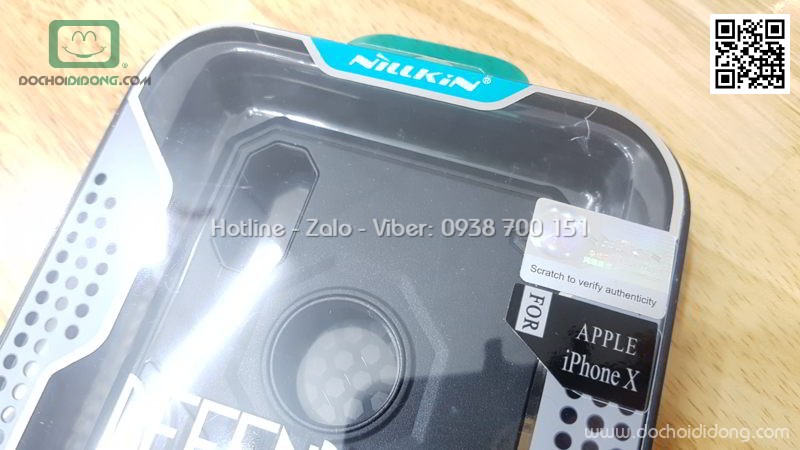 Ốp lưng iPhone X Nillkin Defender siêu chống sốc