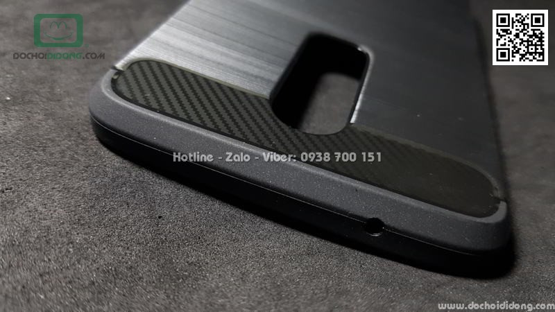 Ốp lưng One Plus 6 chống sốc vân kim loại