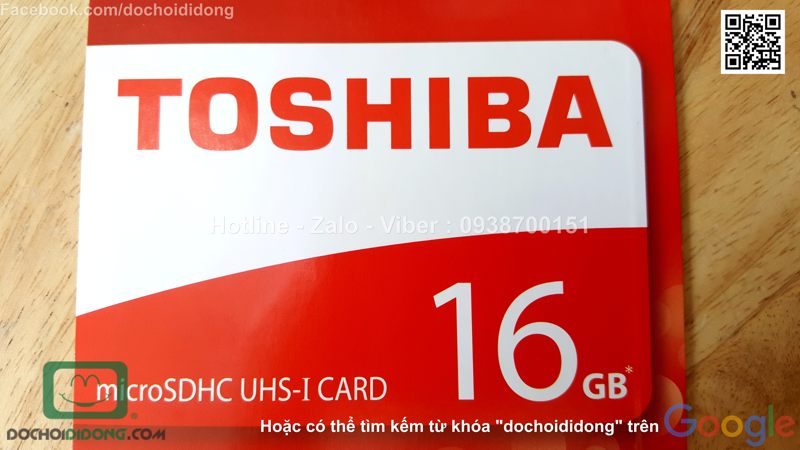 Thẻ nhớ Micro SD Toshiba 16GB