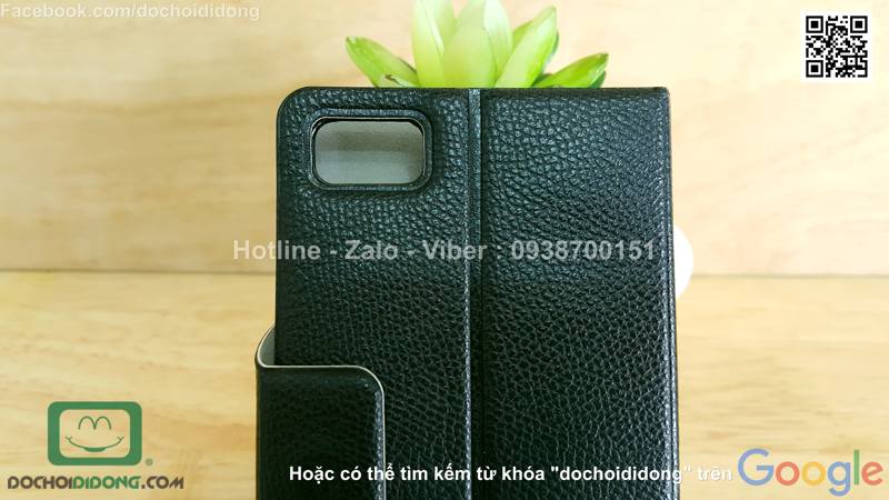 Bao da Blackberry Z10 Piercedan nghe nhanh quai gài