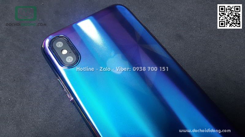 Ốp lưng iPhone X Baseus Aurora lưng nhám đổi màu