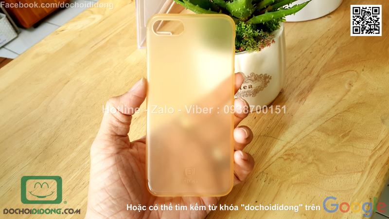 Ốp lưng iPhone 8 Baseus Slim Case