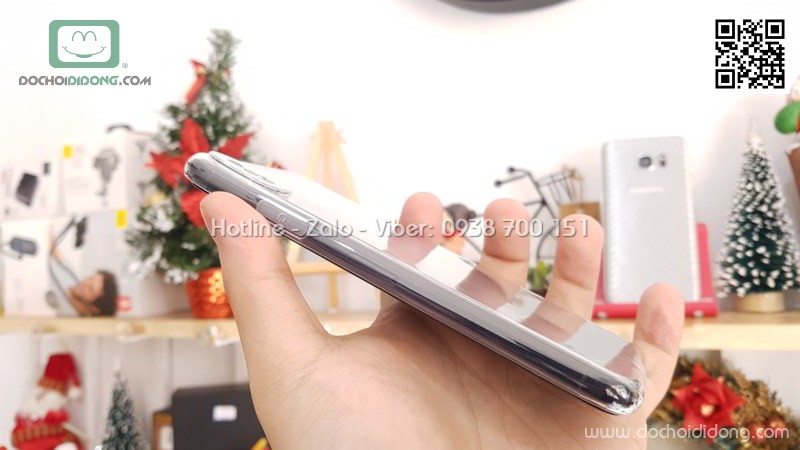 Ốp lưng iPhone X XS Zacase dẻo trong bảo vệ camera và chân sạc