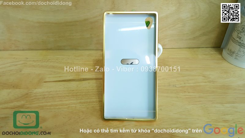 Ốp lưng Sony Xperia Z5 Premium viền nhôm lưng tráng gương