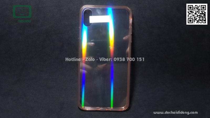 Ốp lưng iPhone XS Max Likgus Aurora lưng kính đổi màu