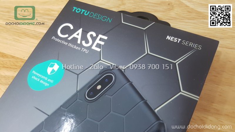 Ốp lưng iPhone X Totu Nest Series chống sốc