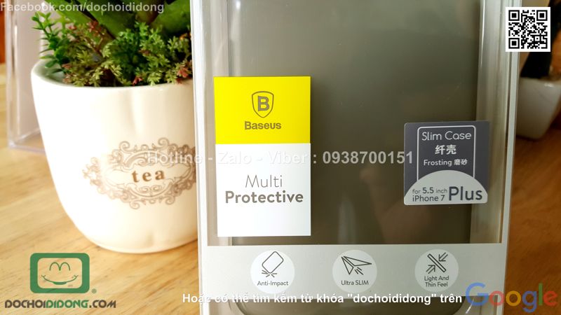 Ốp lưng iPhone 7 Plus Baseus Slim Case